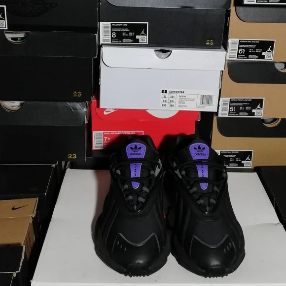 ADIDAS OZTRAL DEEPBLACK/PURPLE WOMEN'S US SIZE 6 BRAND NEW BUT NO BOX - Picture 10 of 12